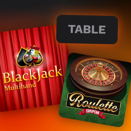 Play elite variations of classic blackjack, baccarat, and roulette tables at Level Up.