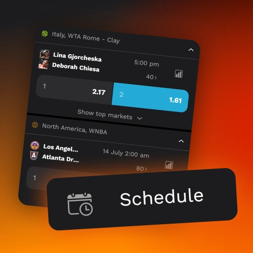 Browse diverse pre-match sports betting markets before the game starts at Level Up.